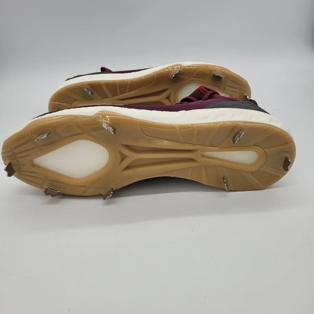 Adidas Shoes Men 14 Boost Icon 4 Metal Baseball Cleats NEW Maroon
